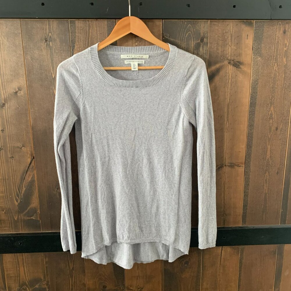 Max Studio 100% Extra Fine Merino Wool Sweater Women's Size M